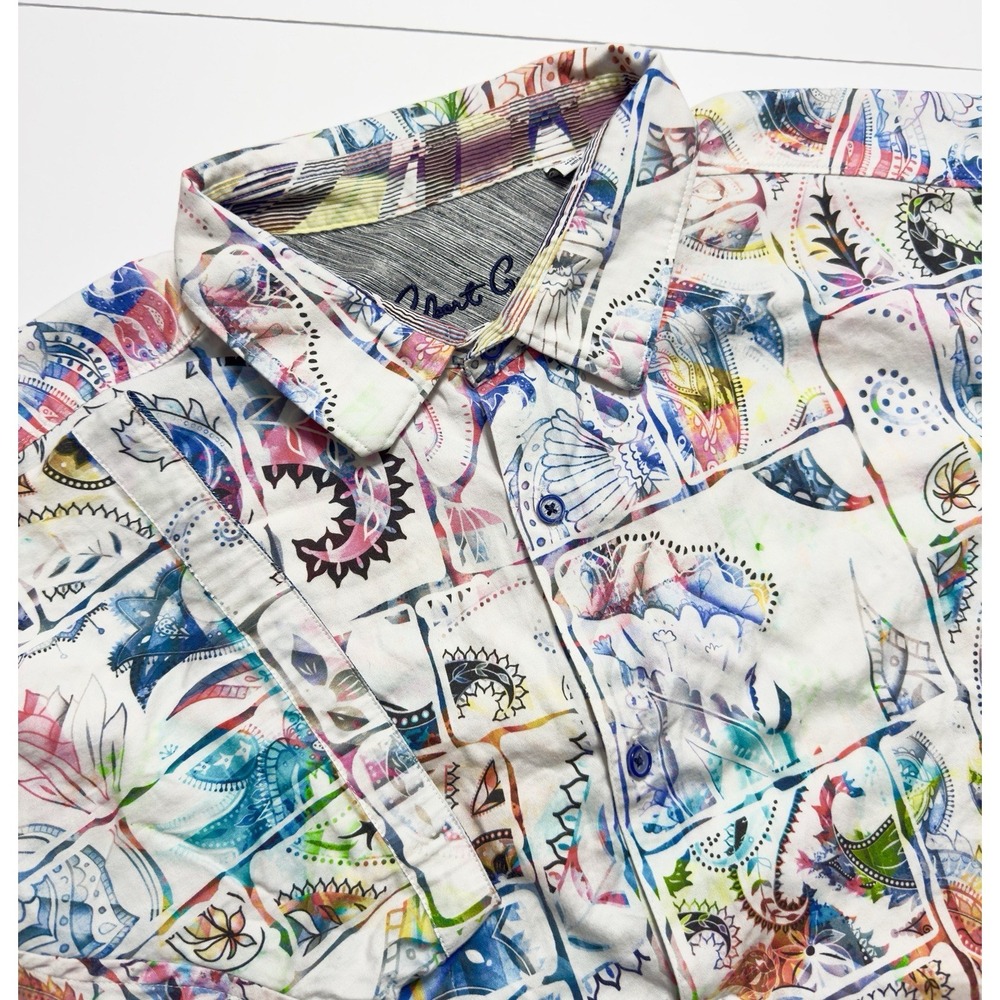 Robert Graham Men's Belize Paisley Tableau Classic Fit Button Down Shirt Sz 4XL